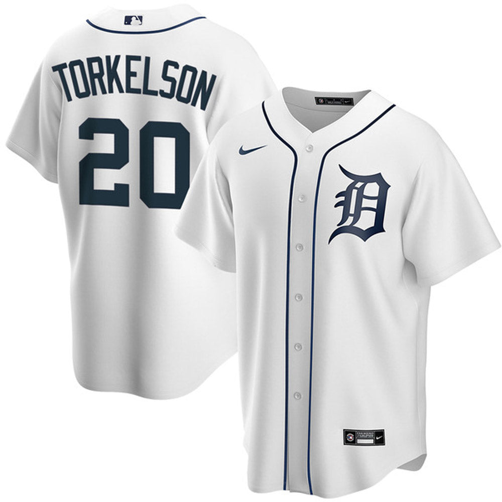 Men's Detroit Tigers Spencer Torkelson Cool Base Replica Home Jersey - White