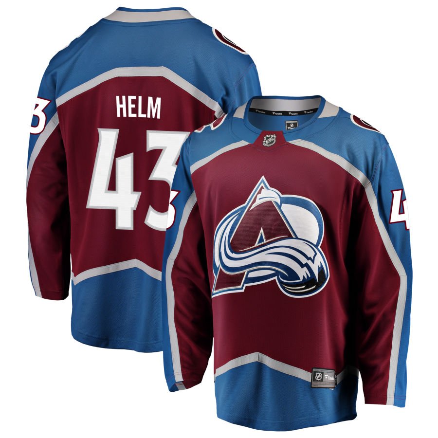 Colorado Avalanche #43 Darren Helm Red Home Authentic Pro Jersey